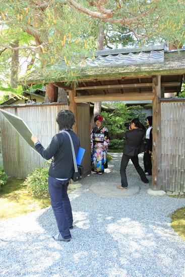 きもの利久-2013ロケ撮風景